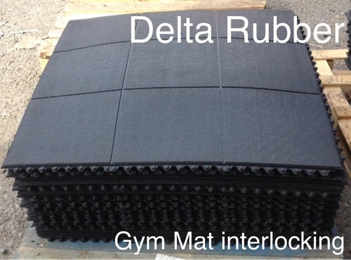 Interlocking rubber floor mats - interlocking,