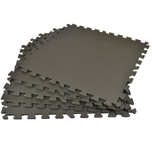 Black interlocking mat - black,